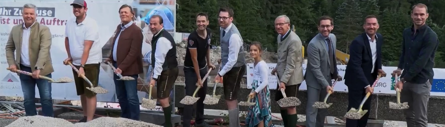 Spatenstich für den Umbau des Alpendbad in Unken